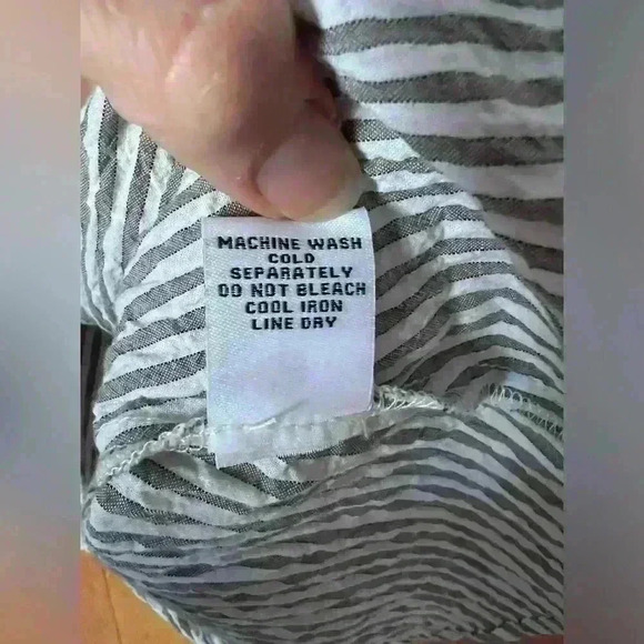 Habitat Asymmetric button down tunic top S - Picture 4 of 8